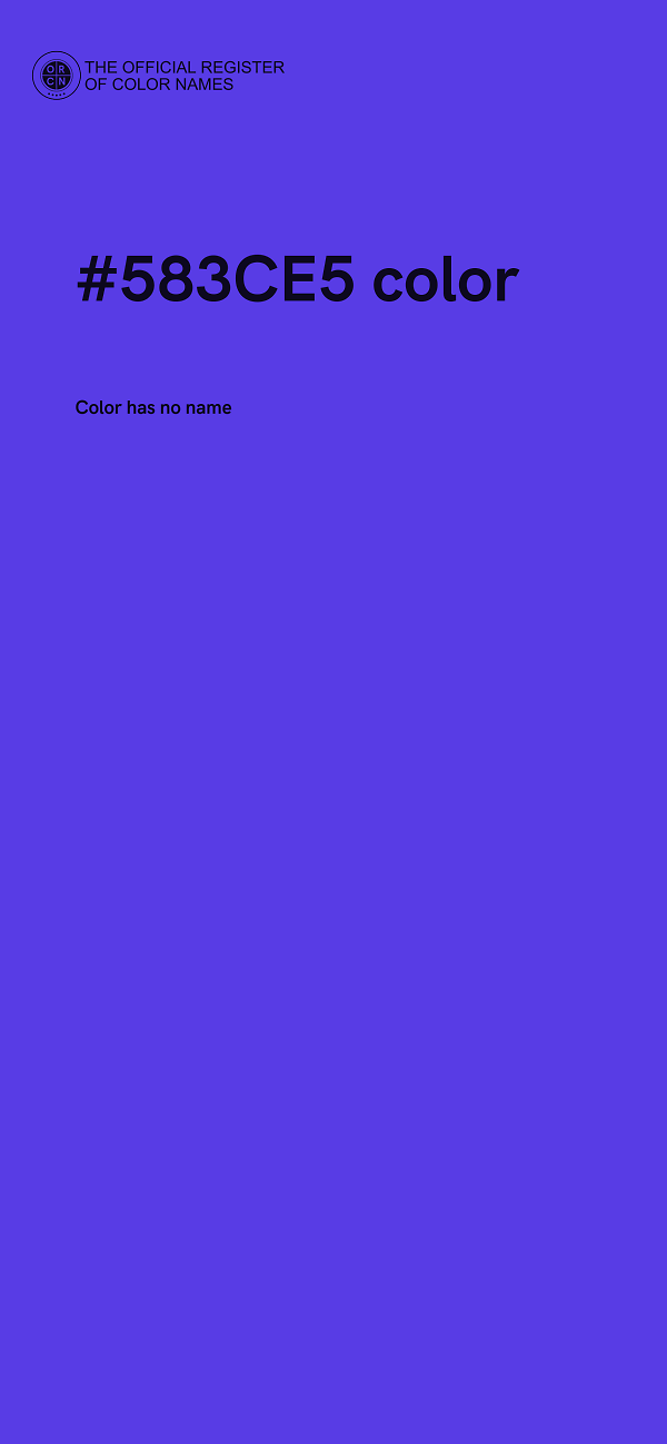 #583CE5 color image