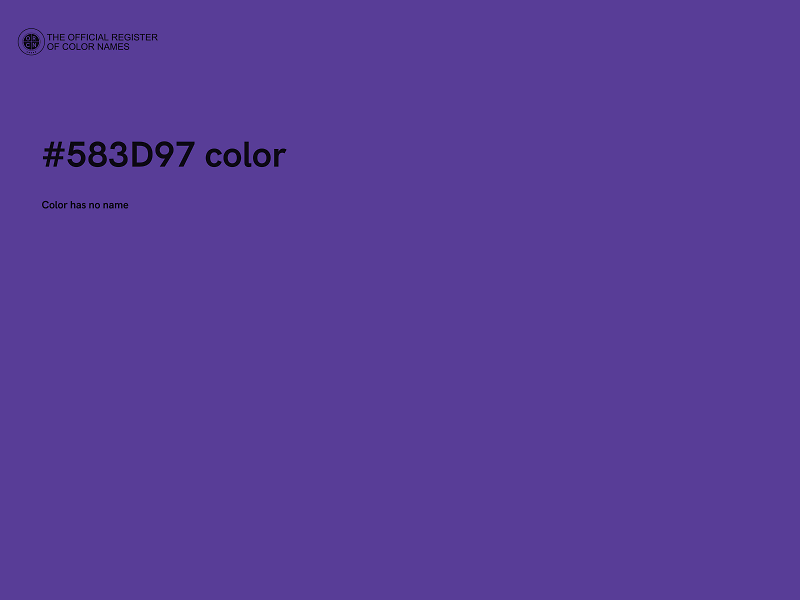 #583D97 color image