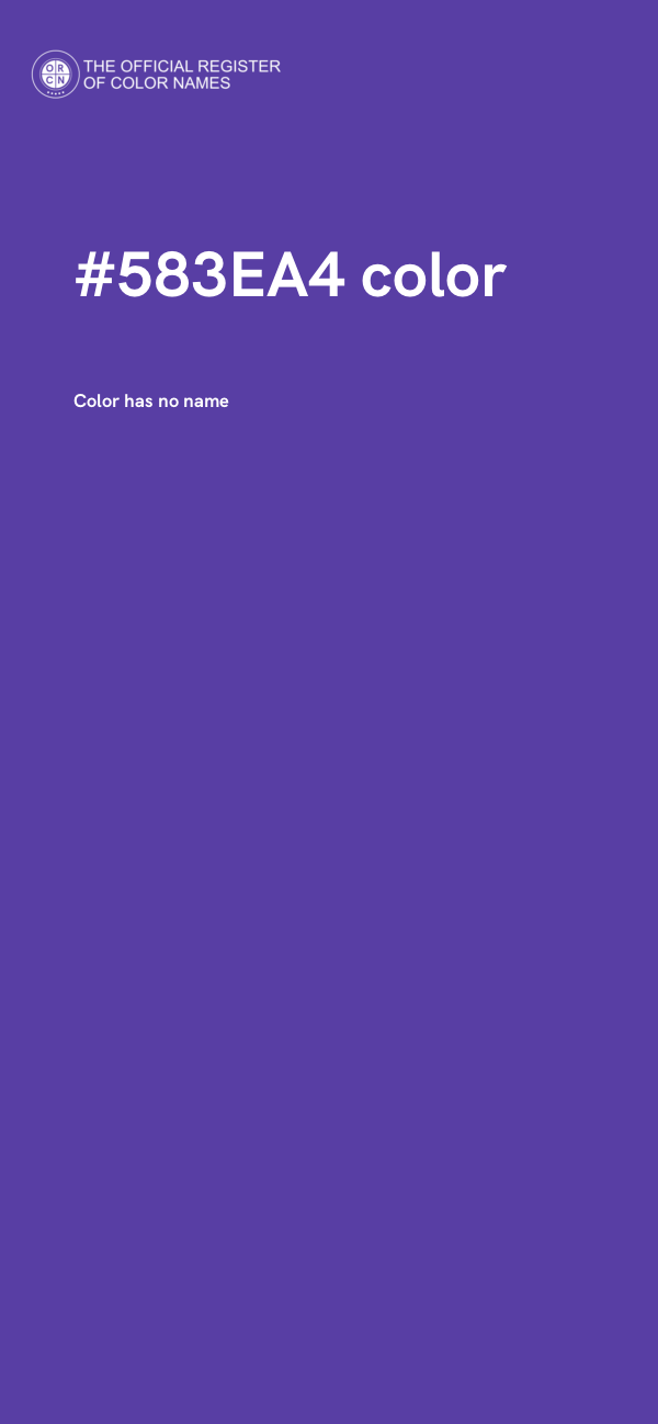#583EA4 color image