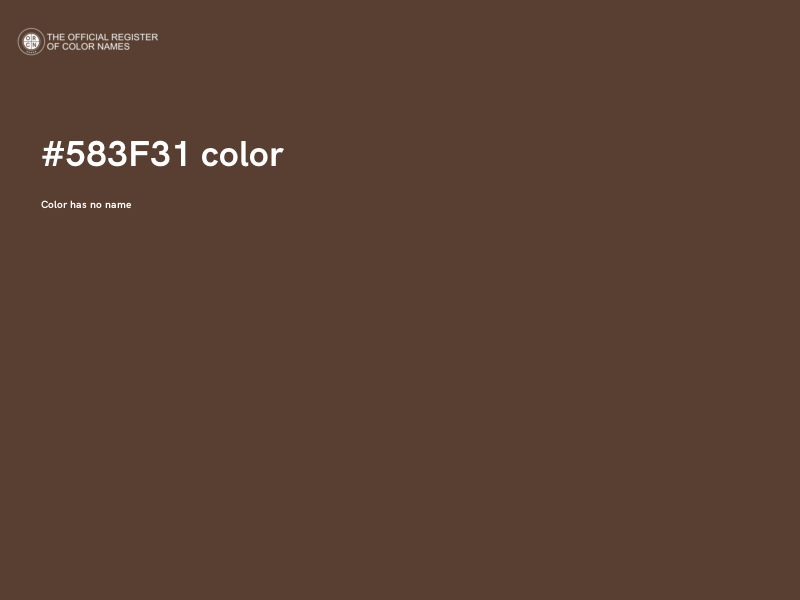 #583F31 color image