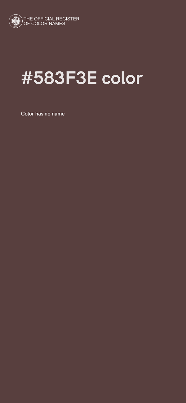 #583F3E color image