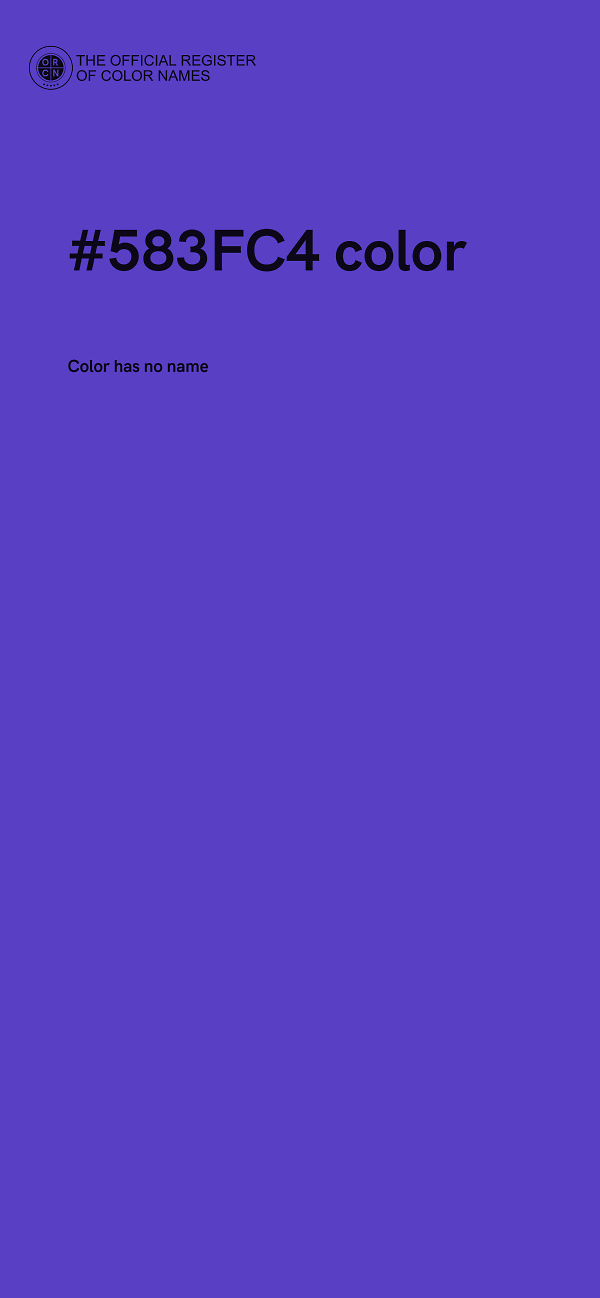 #583FC4 color image