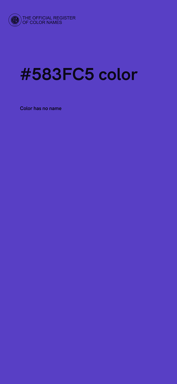 #583FC5 color image