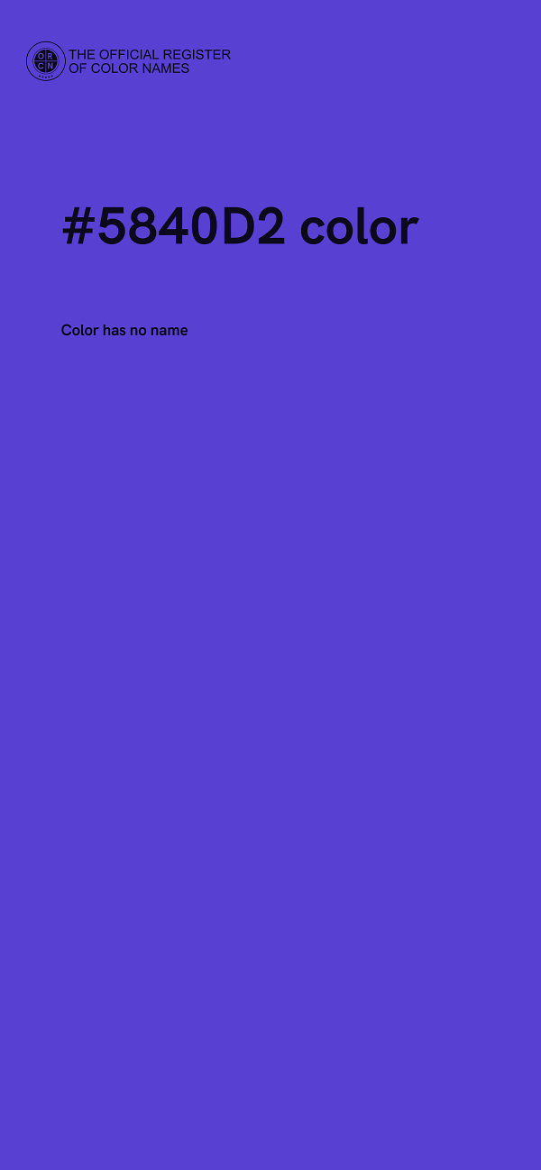 #5840D2 color image
