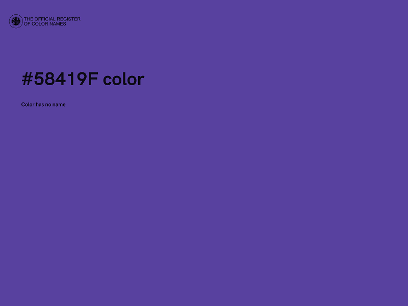 #58419F color image
