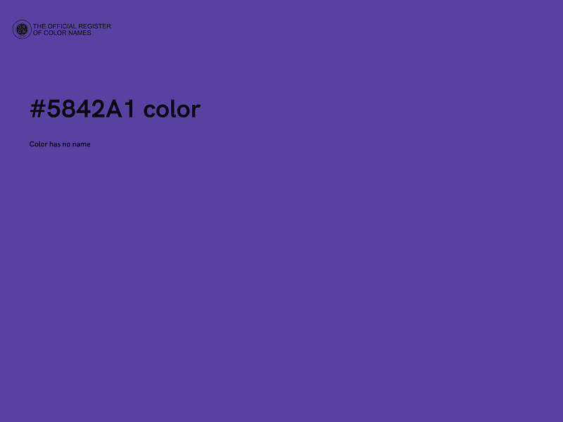 #5842A1 color image