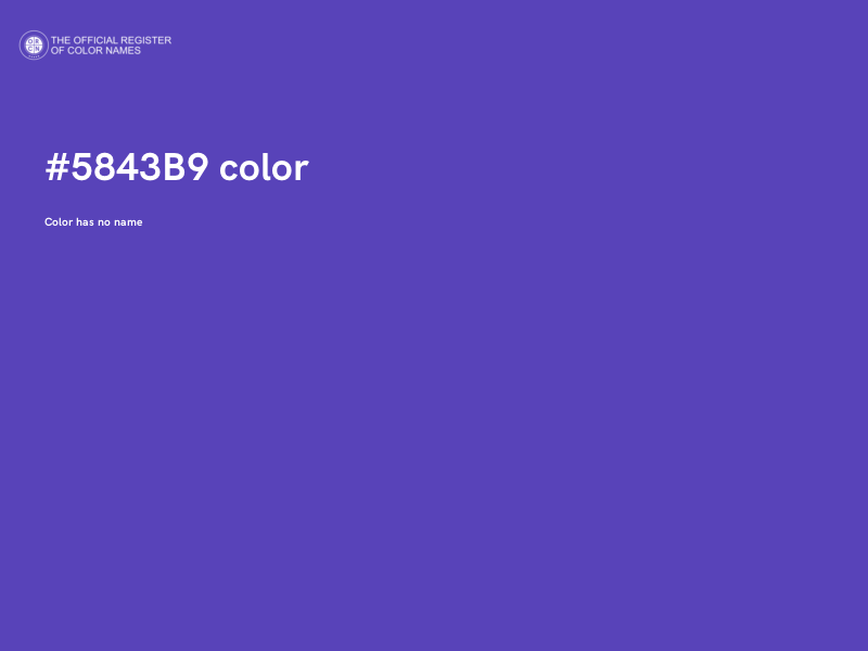 #5843B9 color image