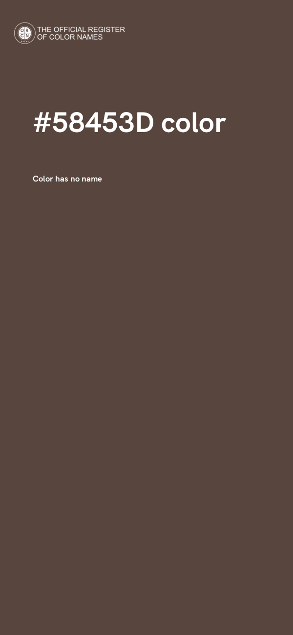 #58453D color image