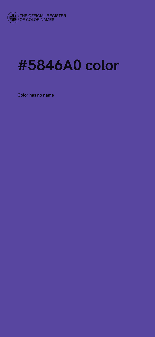 #5846A0 color image