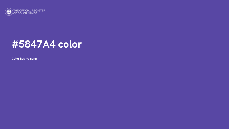 #5847A4 color image