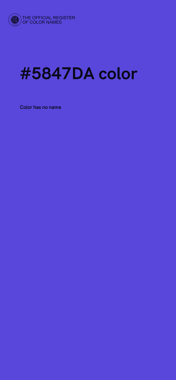 #5847DA color image