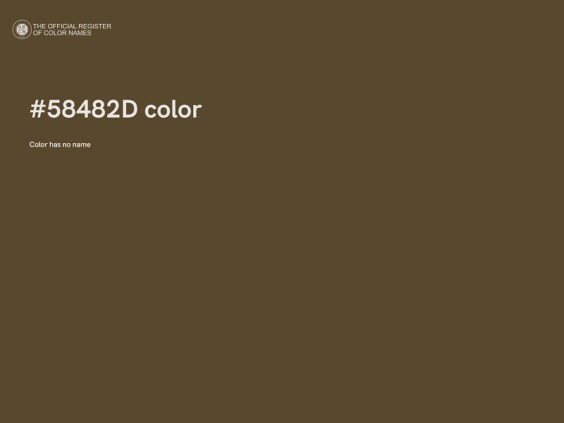 #58482D color image