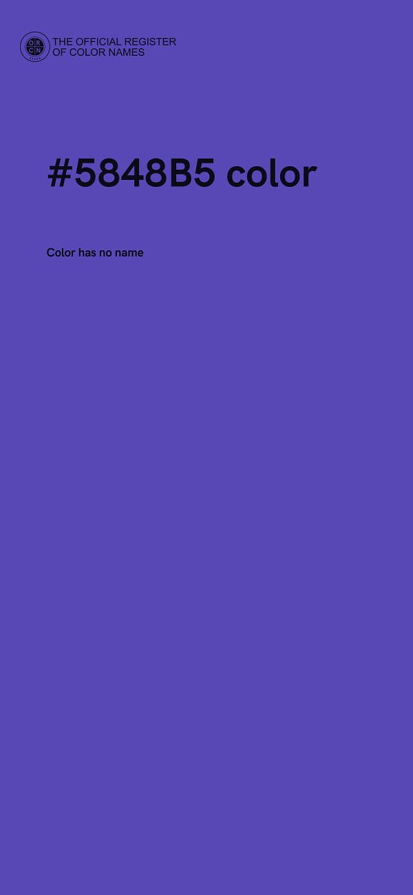 #5848B5 color image