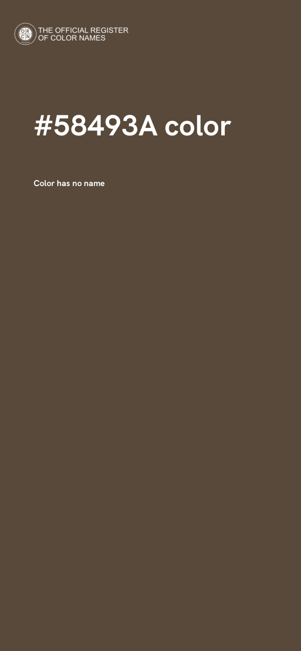 #58493A color image