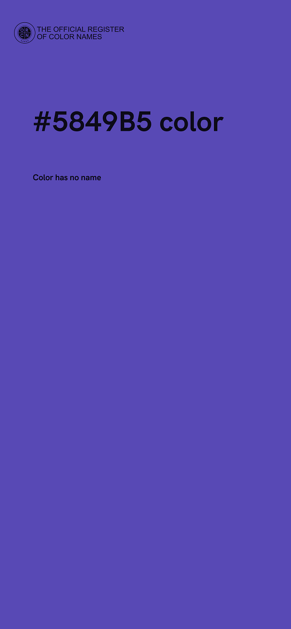 #5849B5 color image