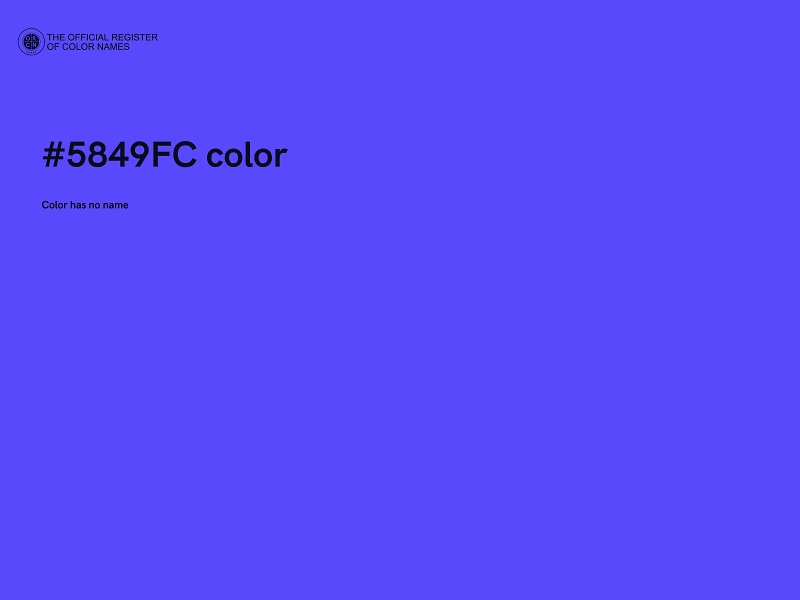 #5849FC color image