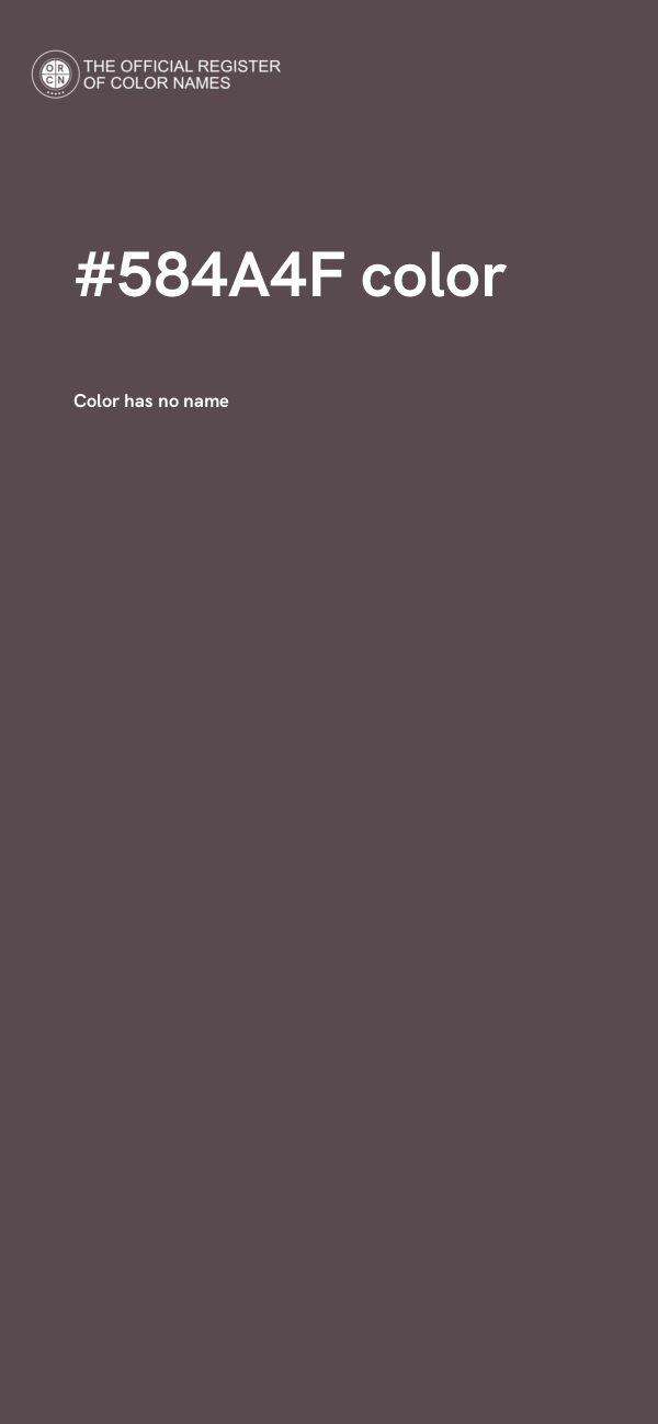 #584A4F color image