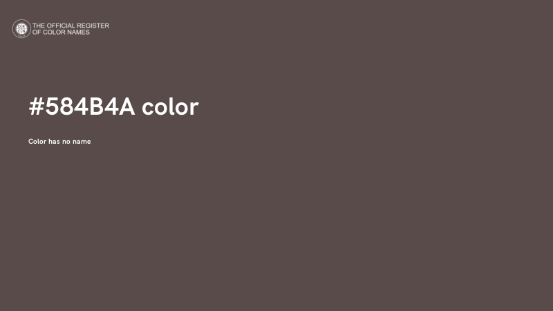 #584B4A color image