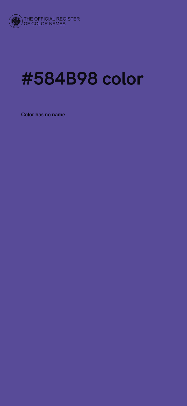 #584B98 color image