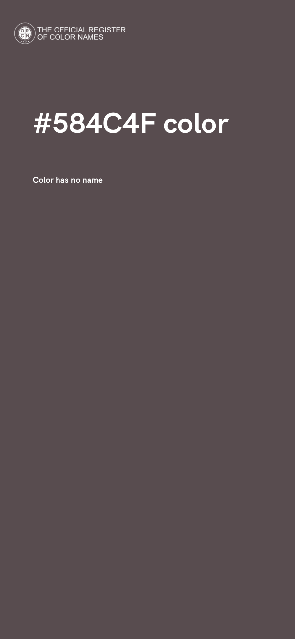 #584C4F color image