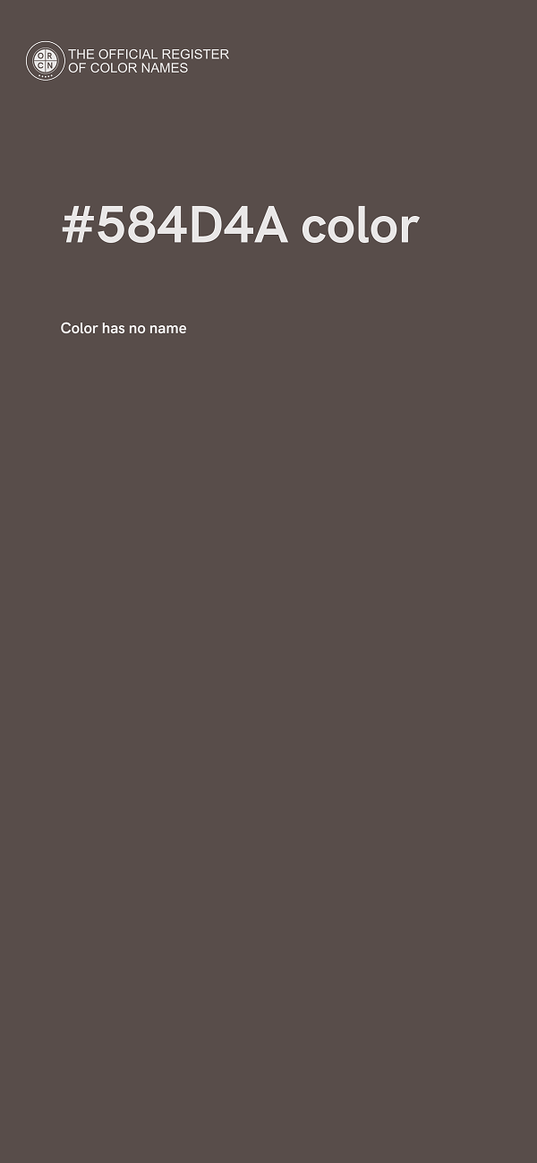 #584D4A color image