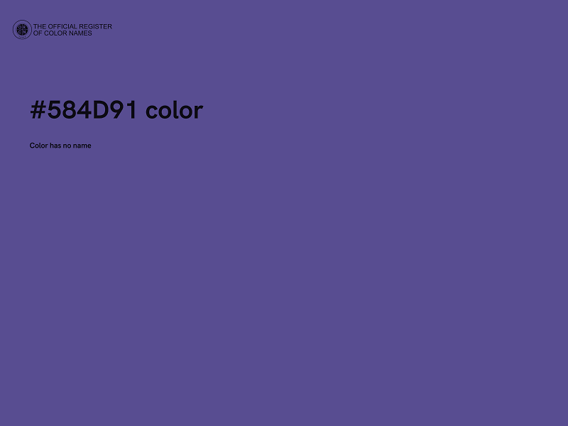 #584D91 color image