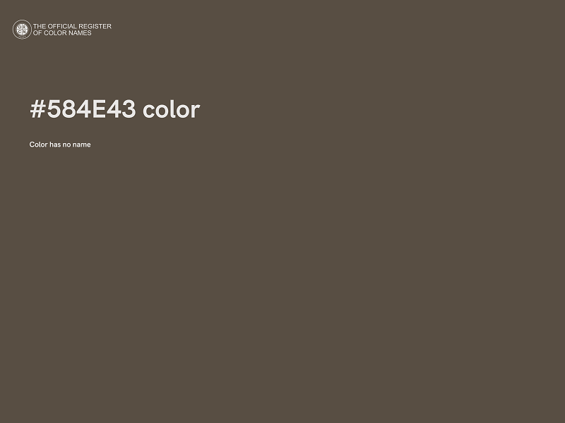 #584E43 color image