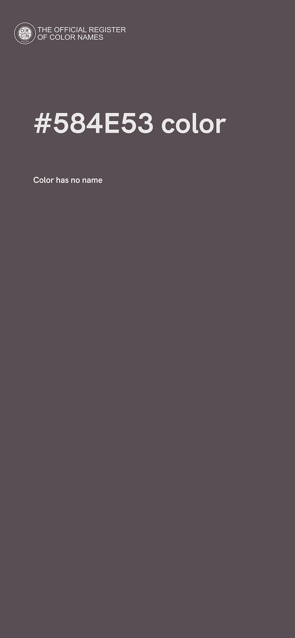 #584E53 color image