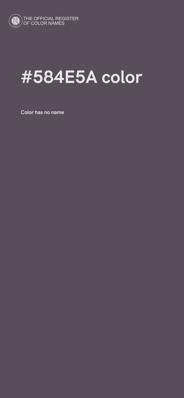 #584E5A color image