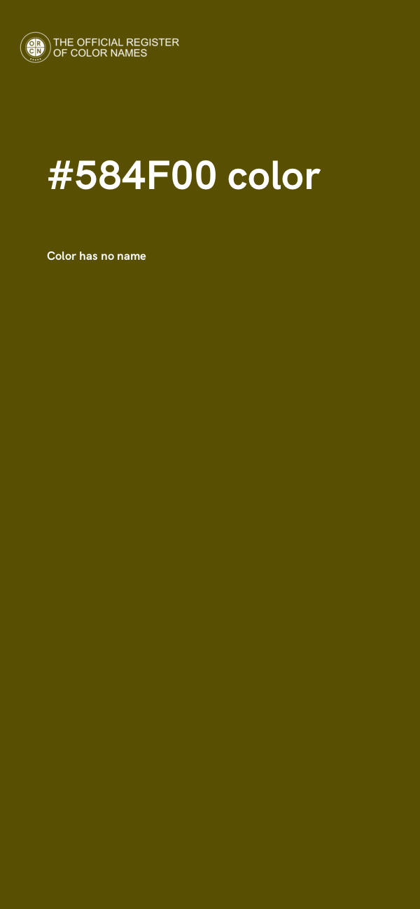 #584F00 color image