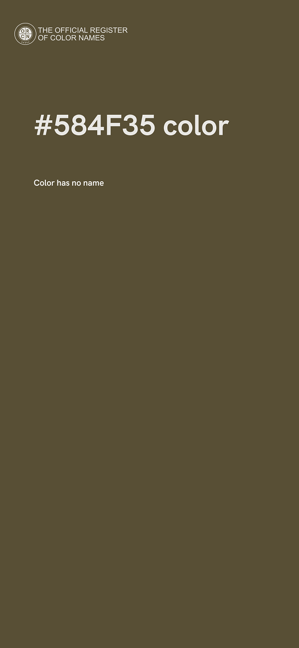 #584F35 color image