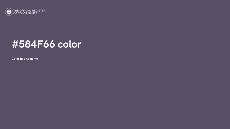 #584F66 color image
