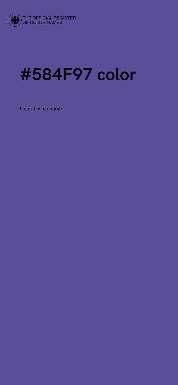 #584F97 color image