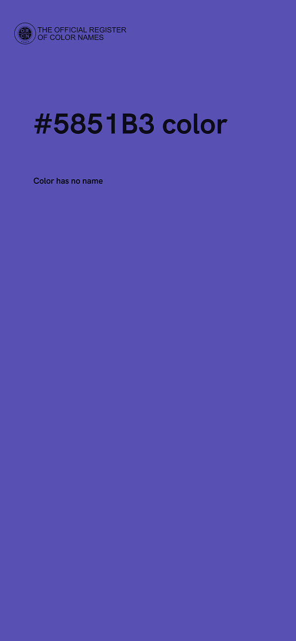 #5851B3 color image