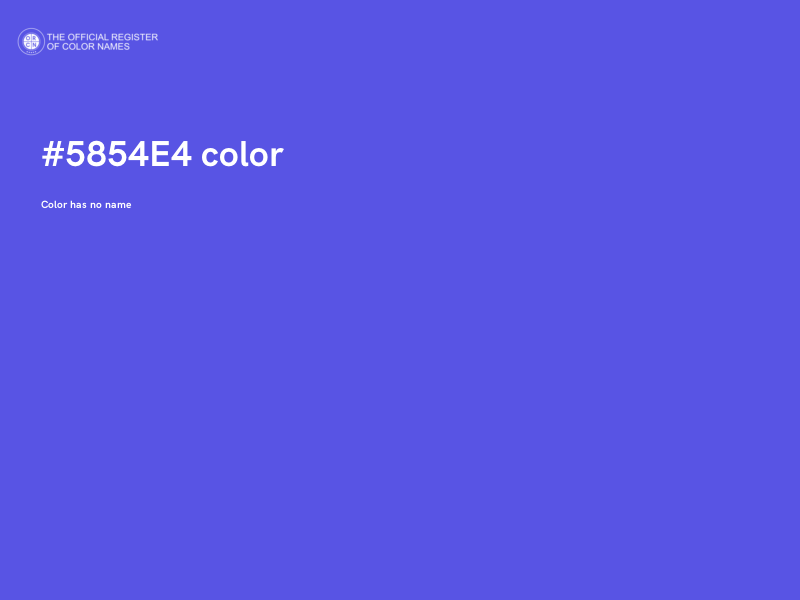 #5854E4 color image