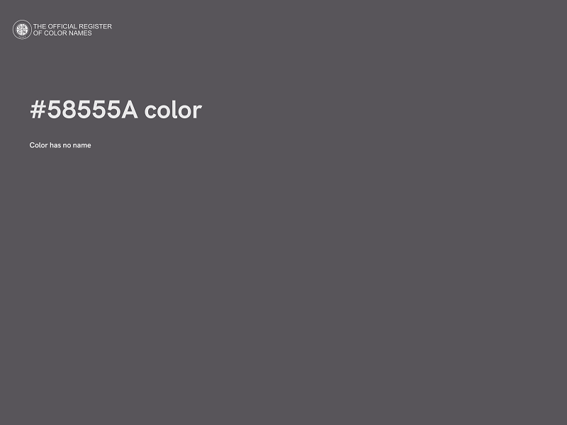 #58555A color image