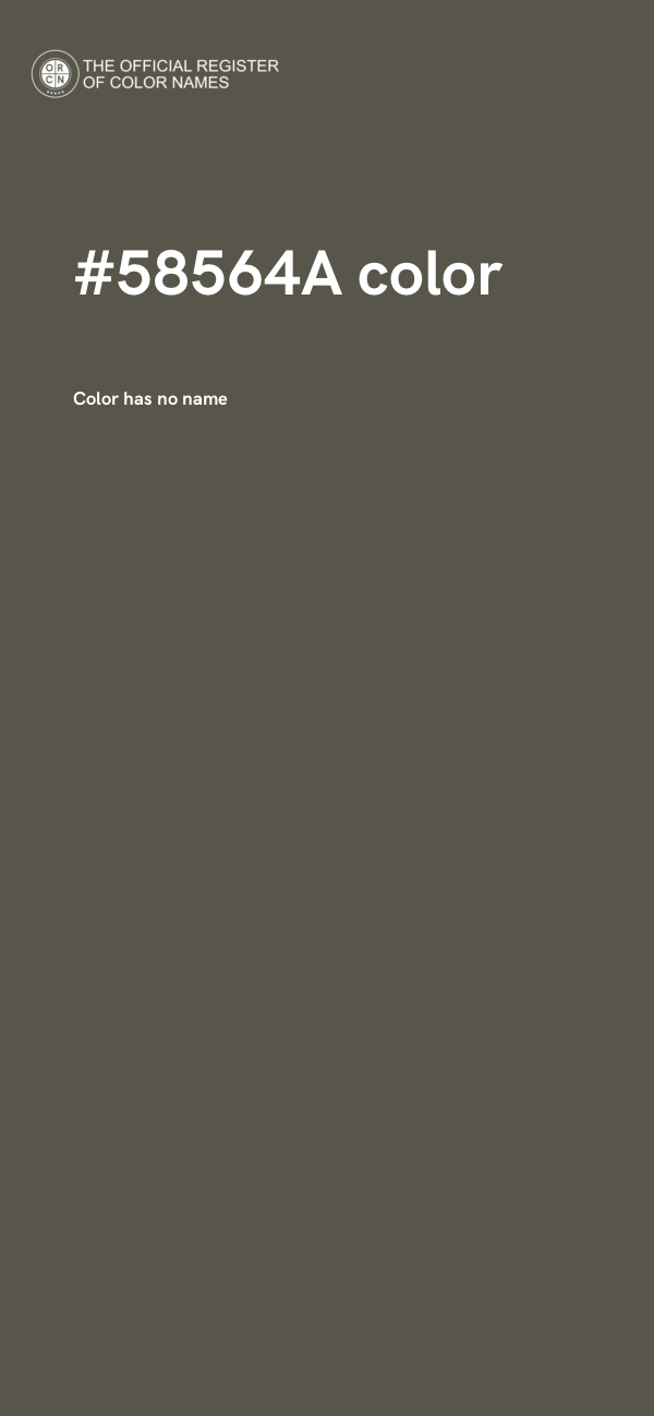 #58564A color image