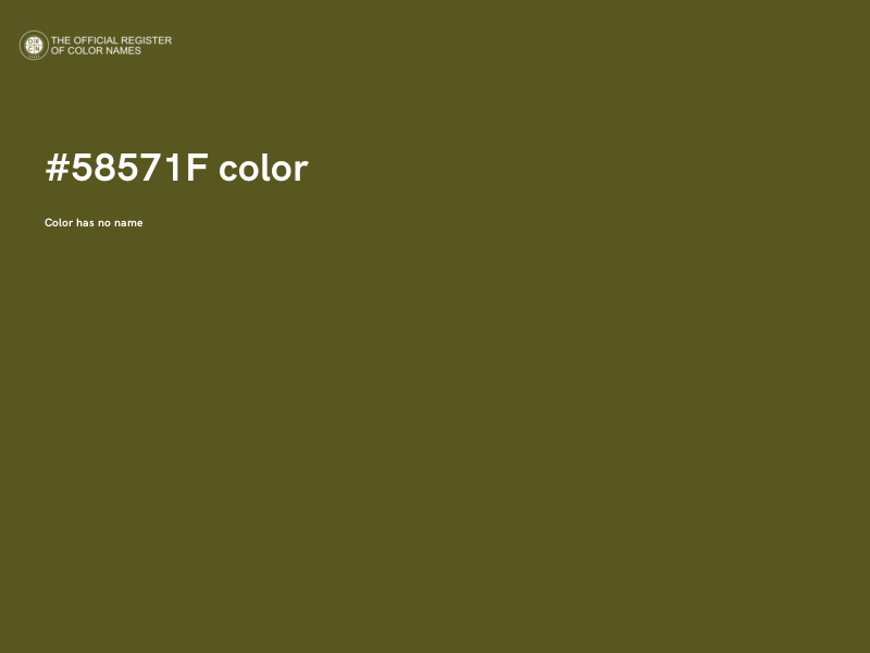 #58571F color image