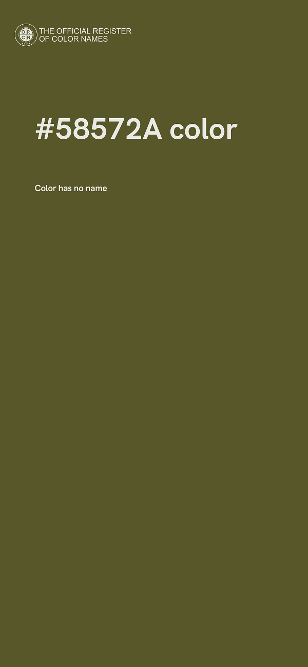 #58572A color image