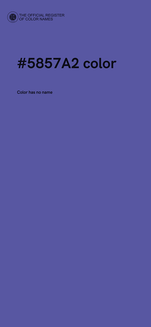 #5857A2 color image