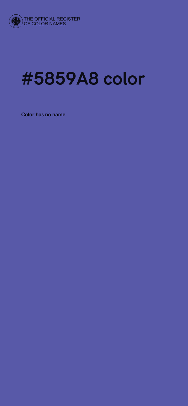 #5859A8 color image