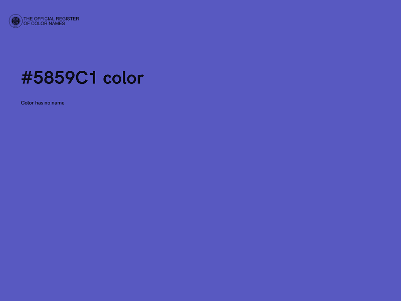 #5859C1 color image