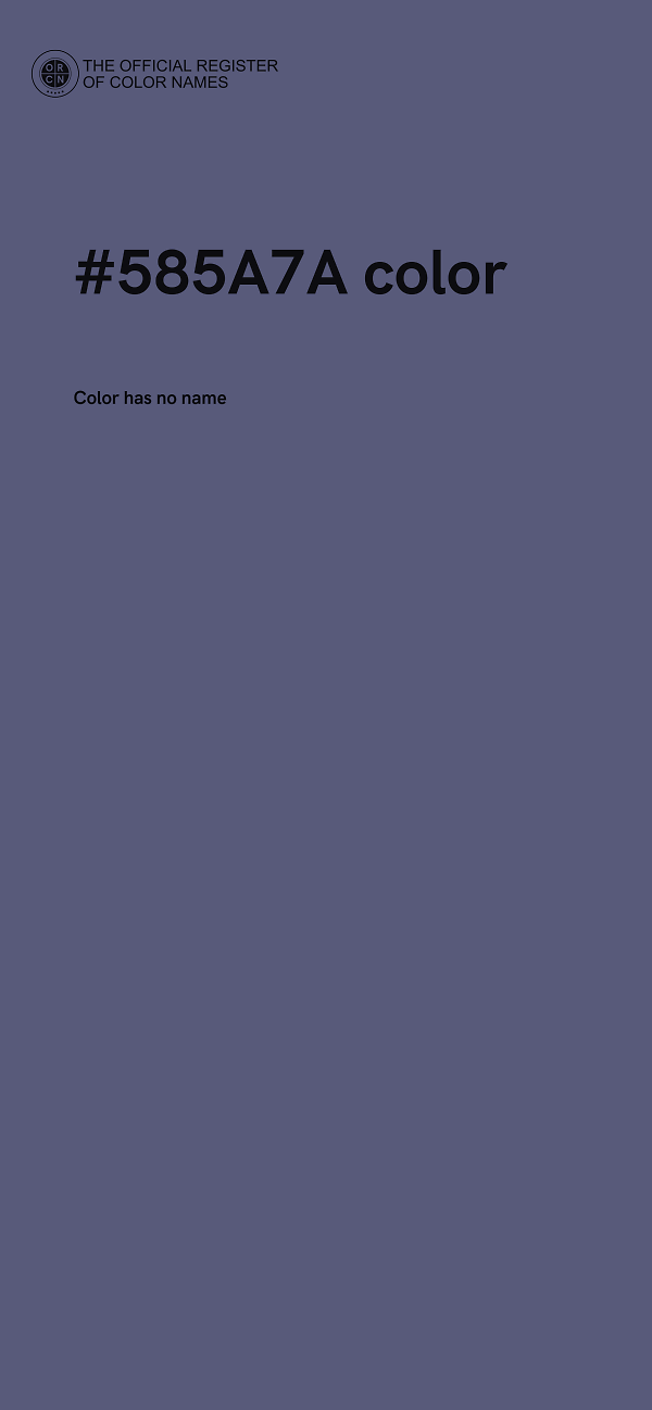 #585A7A color image