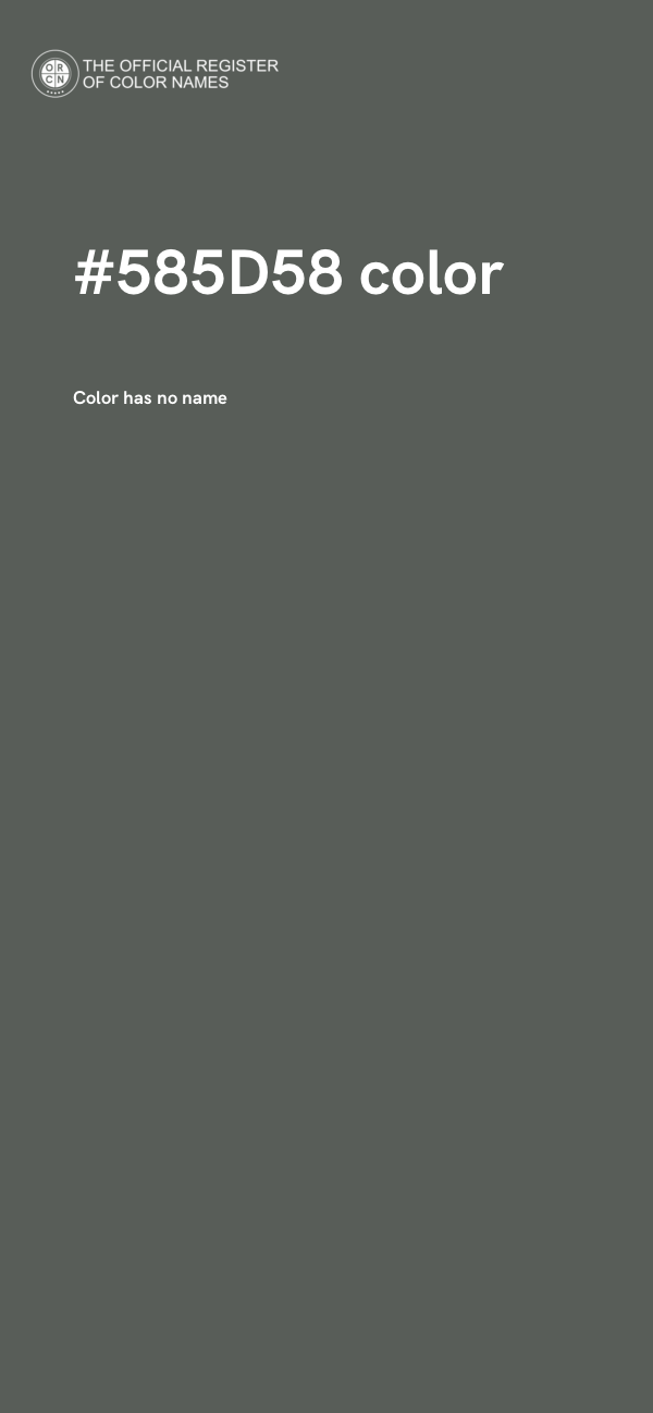 #585D58 color image