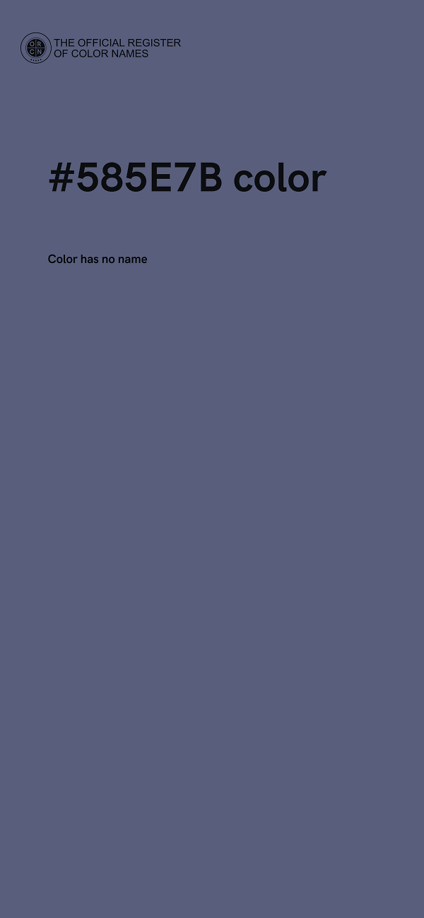 #585E7B color image