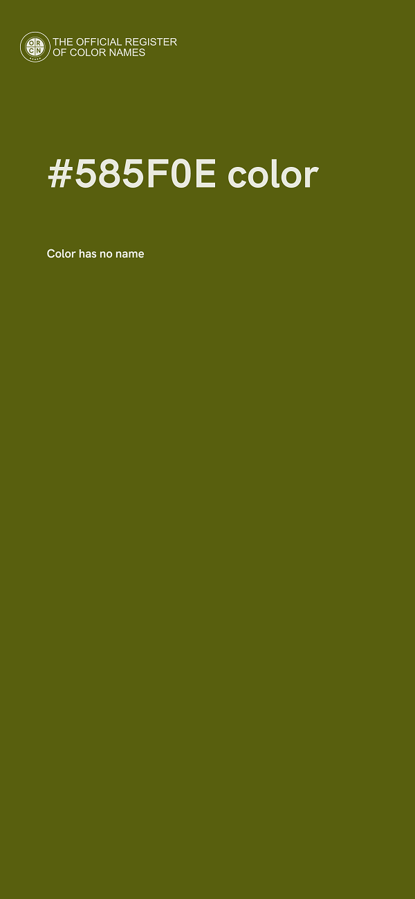 #585F0E color image