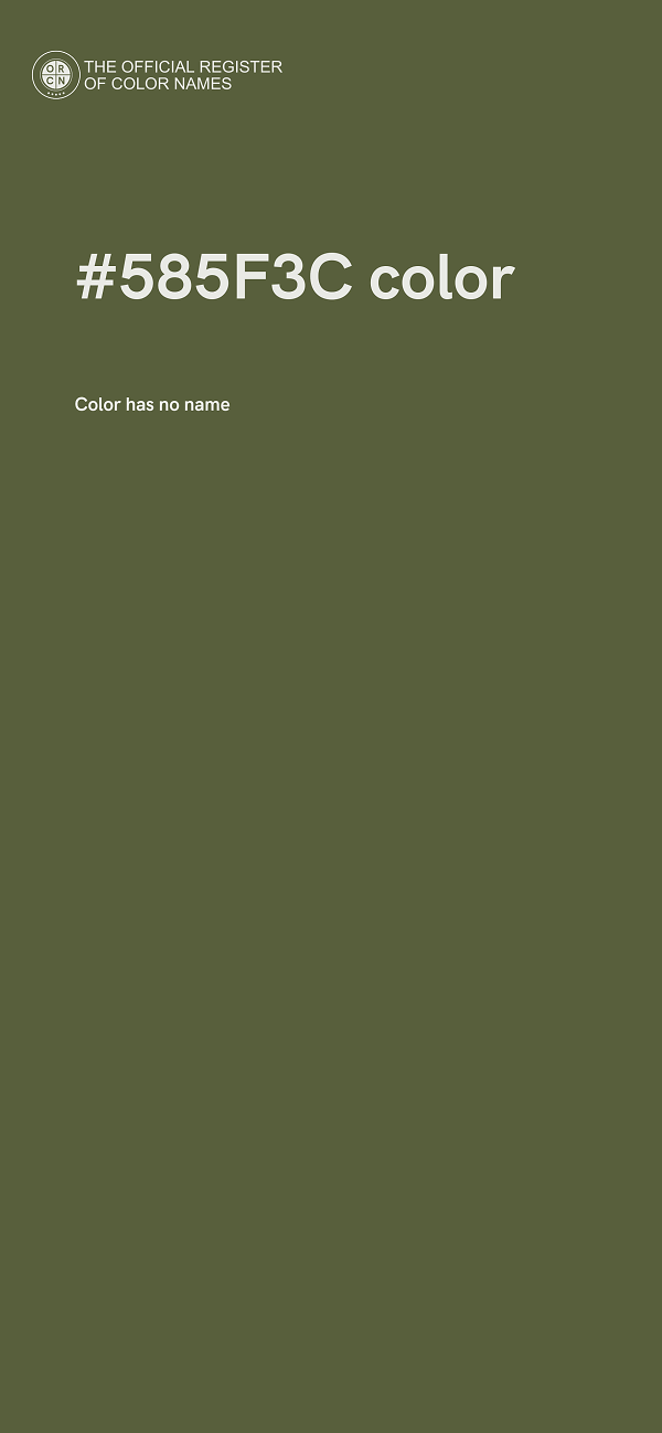 #585F3C color image