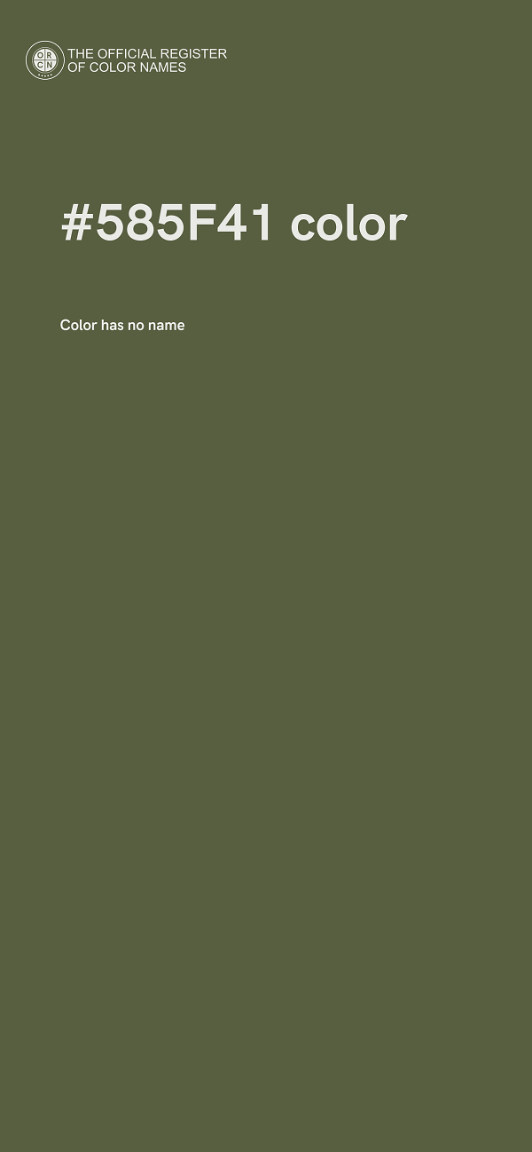 #585F41 color image