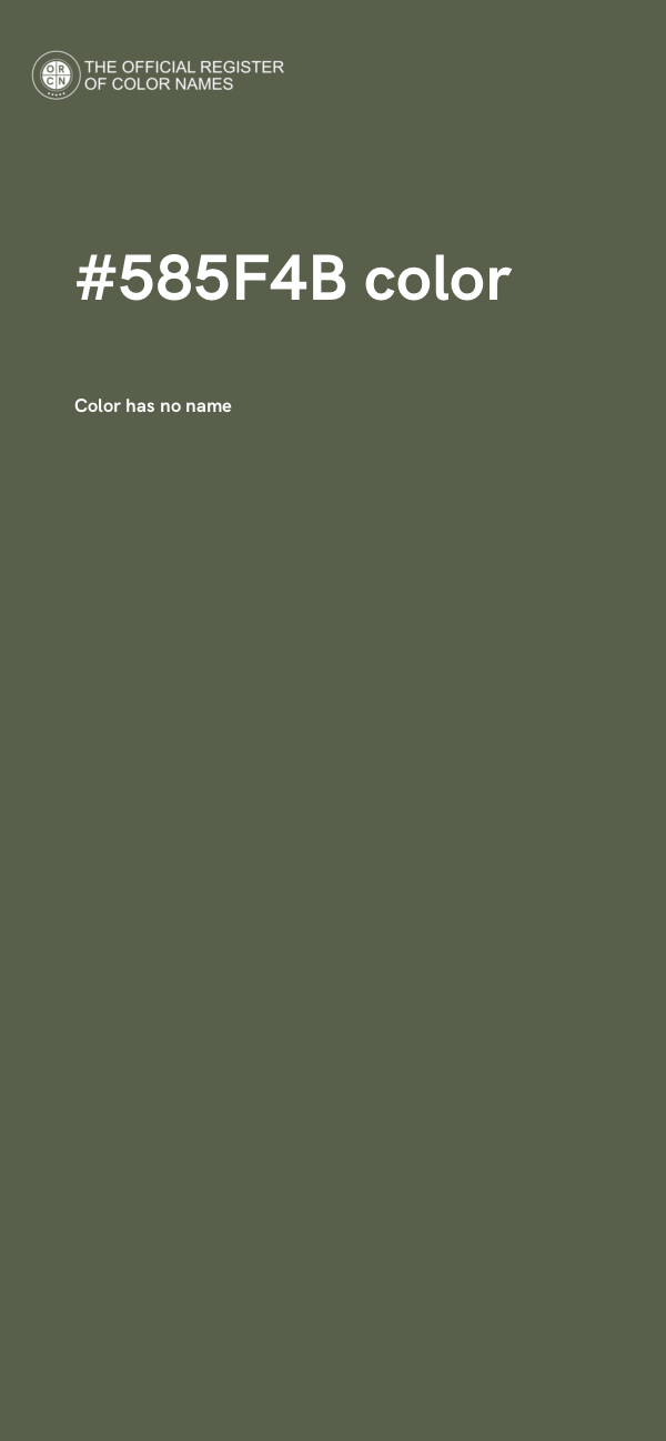 #585F4B color image