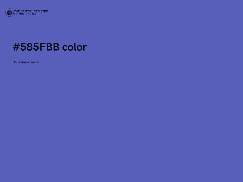 #585FBB color image